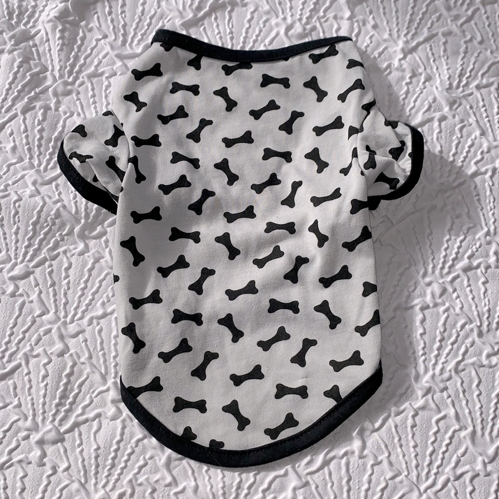 “Bone” Print Small Doggy Shirt